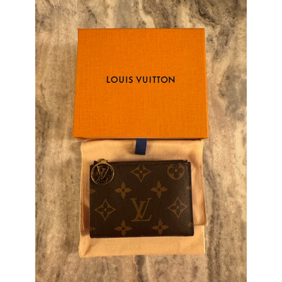 Women's Louis Vuitton Monogram Brown Pink small wallet - Picture 1 of 11